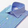 BROAD BENGAL STRIPE ROYAL BLUE CLASSIC SHIRT - THIN RED LINE