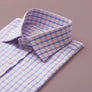 COTSWOLD CHECK PINK SLIM SHIRT - THIN RED LINE
