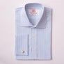 BRITTANY STRIPE WHITE & BLUE CLASSIC SHIRT - THIN RED LINE