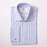 DOUBLE STRIPE SKY & NAVY CLASSIC SHIRT - THIN RED LINE