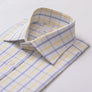 LANGAR CHECK BLUE & YELLOW CLASSIC SHIRT - THIN RED LINE