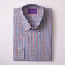RAINBOW CHECK BURGUNDY CASUAL SHIRT - THIN RED LINE