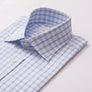COTSWOLD CHECK SKY & WHITE CLASSIC SHIRT - THIN RED LINE