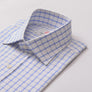 COTSWOLD CHECK WHITE & SKY CLASSIC SHIRT - THIN RED LINE