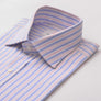 RIVIERA STRIPE SKY & PINK CLASSIC SHIRT - THIN RED LINE