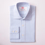 BRITTANY STRIPE WHITE & BLUE CLASSIC SHIRT - THIN RED LINE