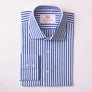 BROAD BENGAL STRIPE ROYAL BLUE CLASSIC SHIRT - THIN RED LINE