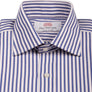BINGHAM STRIPE BLUE & RED CLASSIC SHIRT - THIN RED LINE