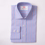 END ON END STRIPE AZURE RED CLASSIC SHIRT - Thin Red Line