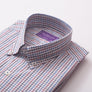 RAINBOW CHECK BURGUNDY CASUAL SHIRT - Thin Red Line