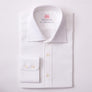 HERRINGBONE WHITE CLASSIC SHIRT - THIN RED LINE