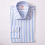 TWIN STRIPE SKY & WHITE CLASSIC SHIRT - THIN RED LINE