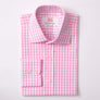 WILD GINGHAM CHECK PINK & WHITE CLASSIC SHIRT - THIN RED LINE