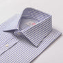 CITY CHECK ROYAL BLUE SLIM SHIRT - THIN RED LINE 